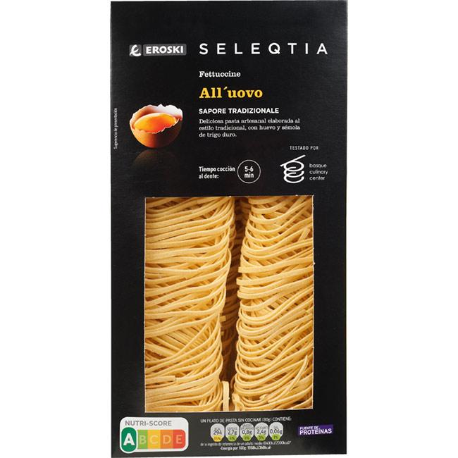 Eroski Fettuccine all'uovo EROSKI SELEQTIA paquete 250 g