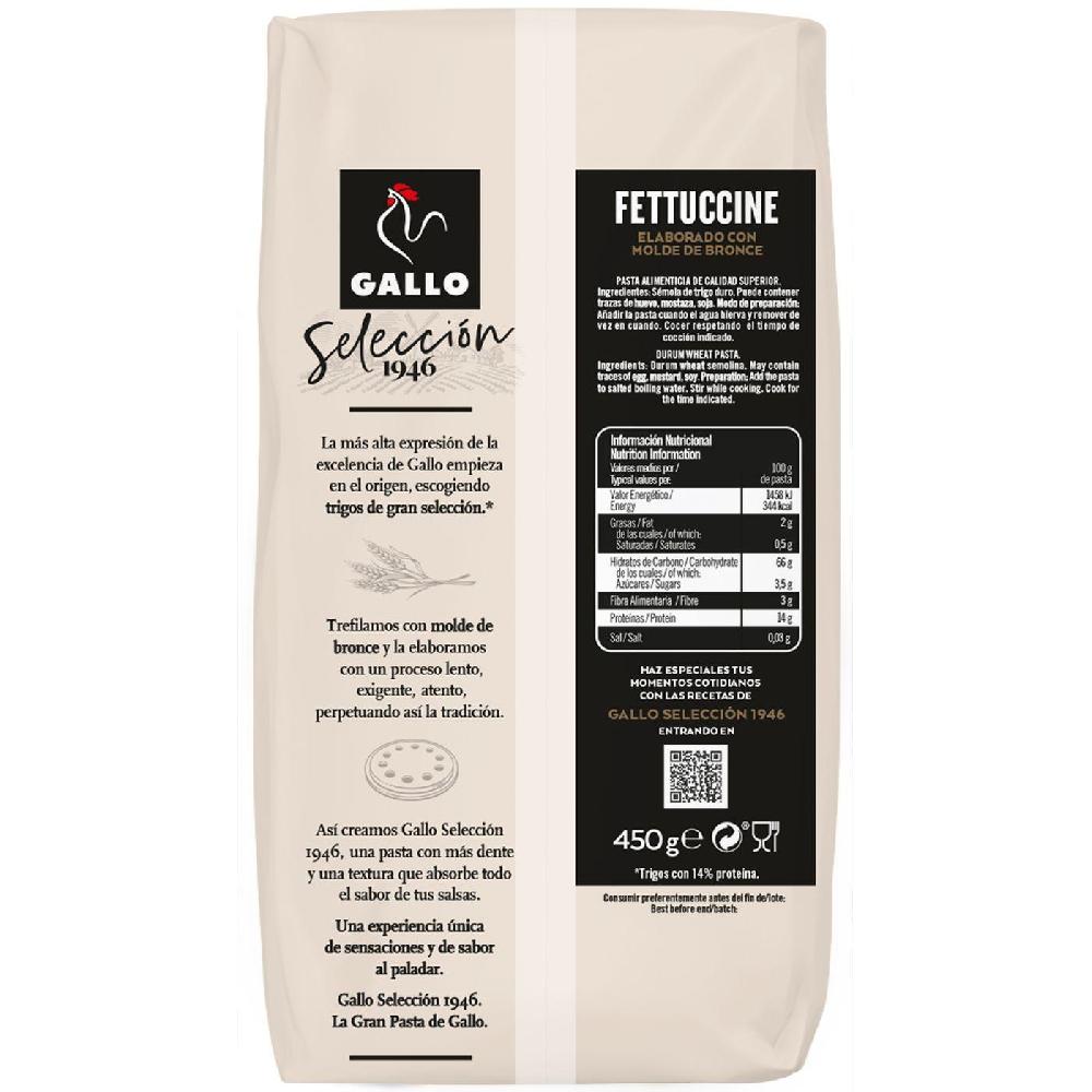Eroski Fettuccine Selección 1946 GALLO Paquete 450 G