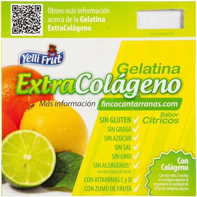 Eroski Gelatina De Cítricos Colágeno YELLIFRUT Pack 4x110 G