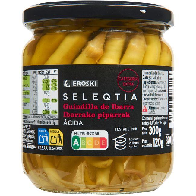 Eroski Guindillas de Ibarra Eroski SELEQTIA frasco 120 g