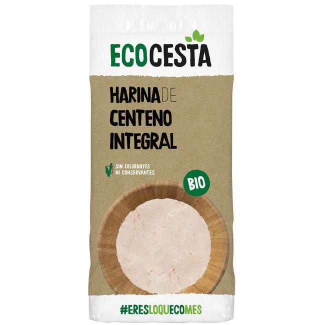 Eroski Harina de centeno integral bio ECOCESTA paquete 500 g