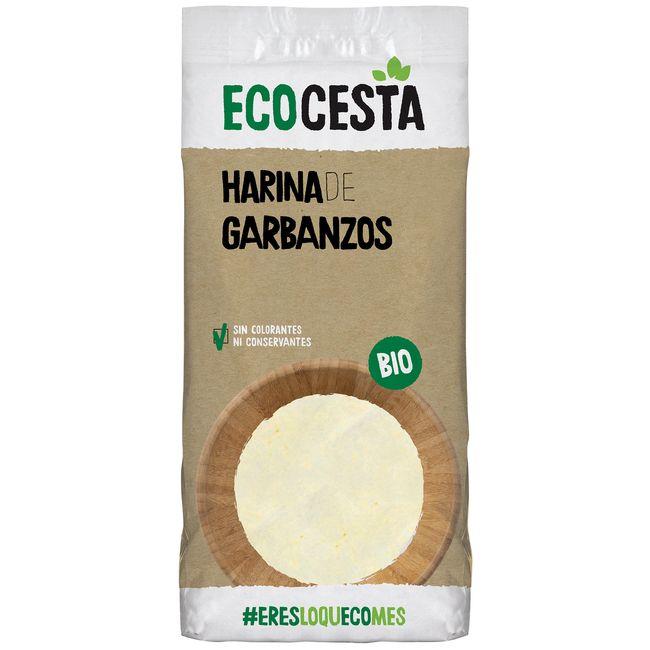 Eroski Harina de garbanzos bio ECOCESTA paquete 500 g