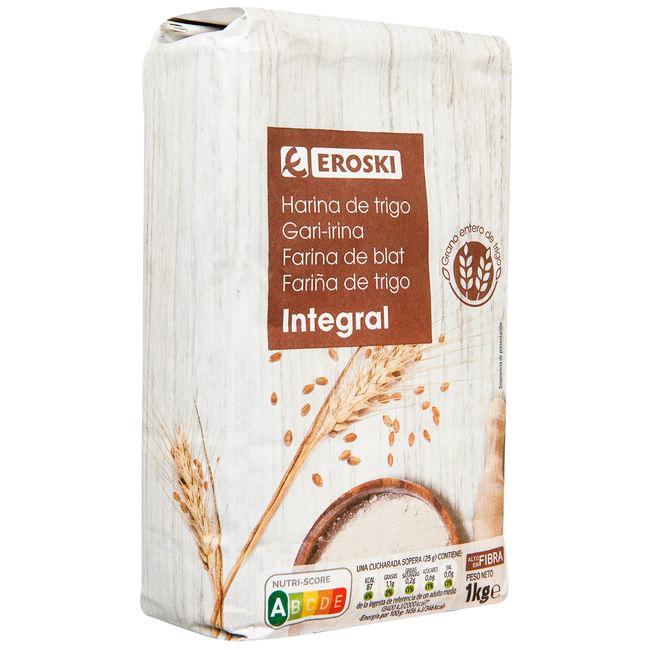 Eroski Harina De Trigo Integral EROSKI Paquete 1 Kg