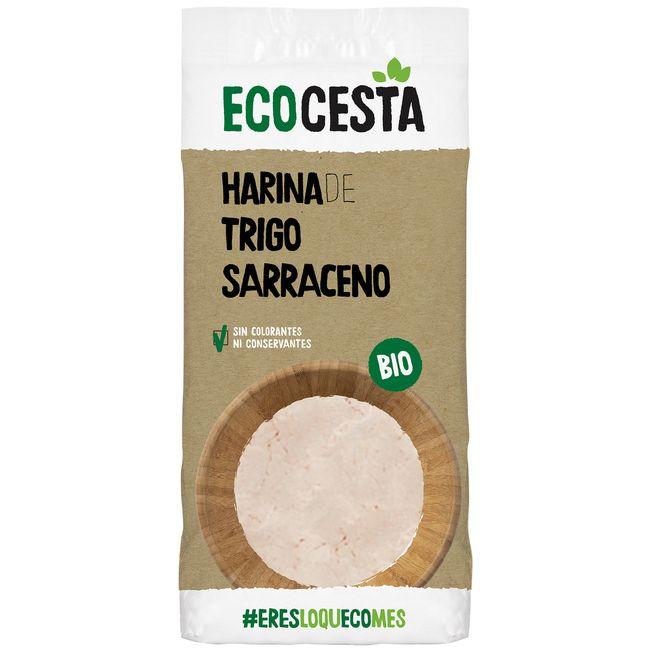 Eroski Harina de trigo sarraceno bio ECOCESTA paquete 500 g