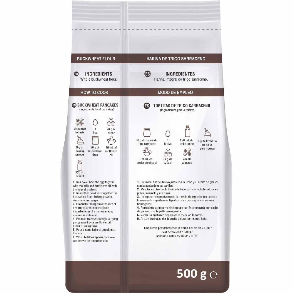 Eroski Harina De Trigo Sarraceno NATUR DACSA Paquete 500 G