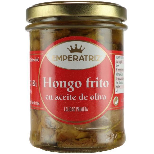 Eroski Hongo frito en aceite de oliva EMPERATRIZ frasco 130 g