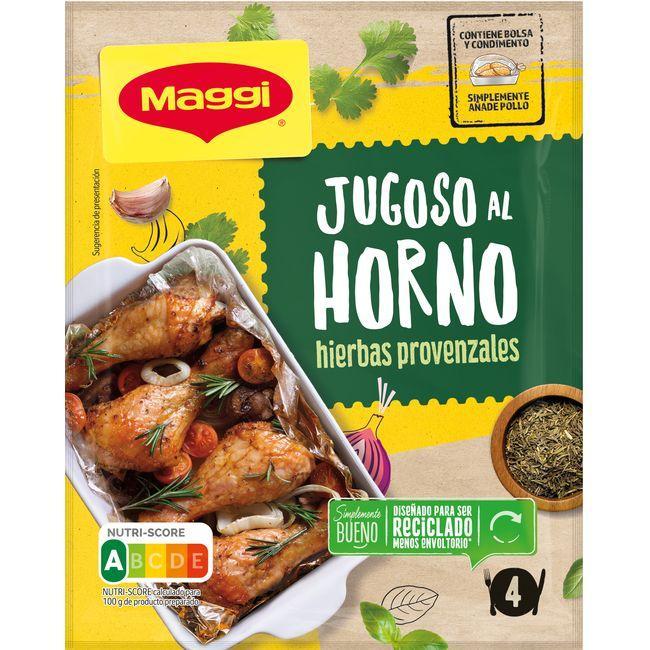 Eroski Jugoso al horno pollo con hierbas MAGGI sobre 34 g