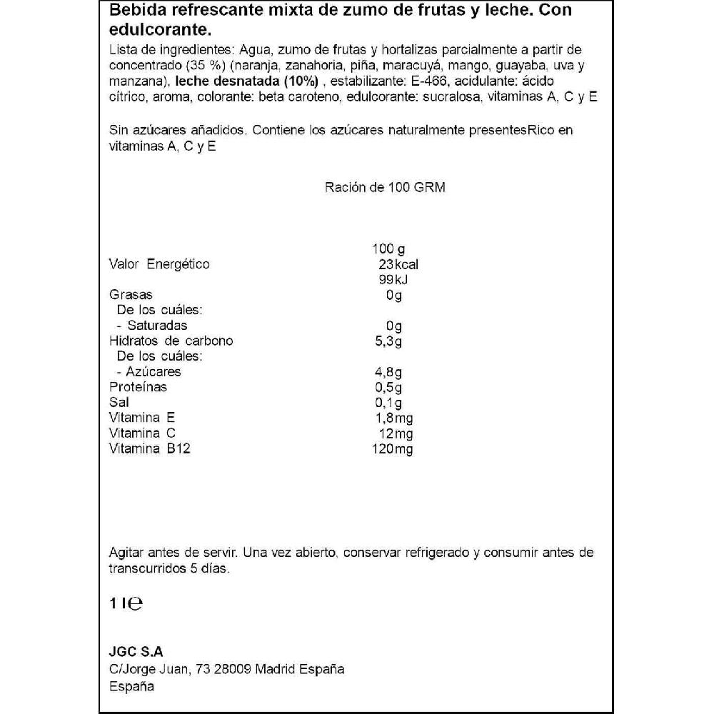 Eroski Lactozumo Multifrutas DON SIMÓN Brik 1 Litro