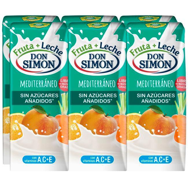 Eroski Lactozumo zero sabor Mediterráneo DON SIMÓN pack 6x200 ml