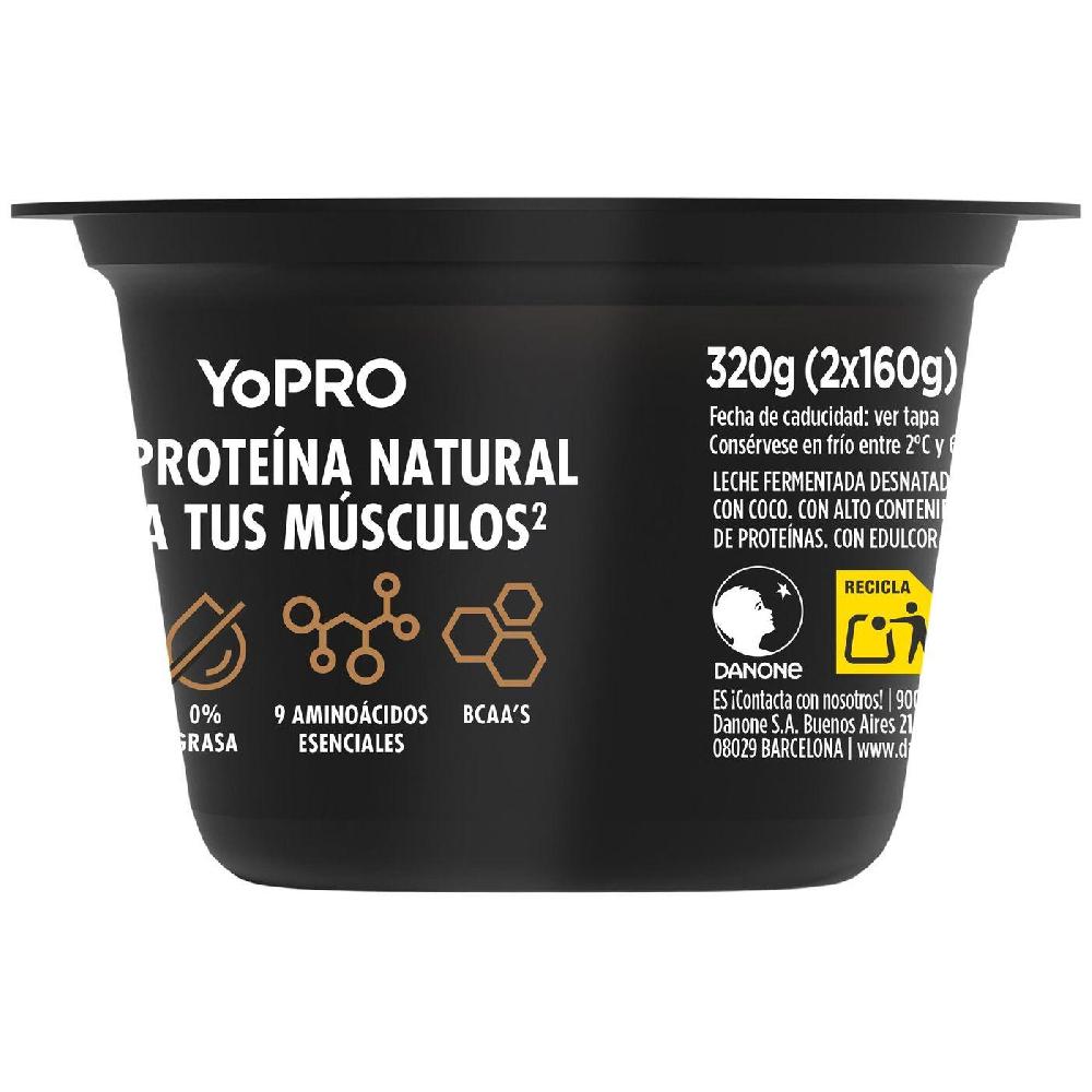 Eroski Leche Fermentada Sabor Stracciatella YOPRO Pack 2x160 G