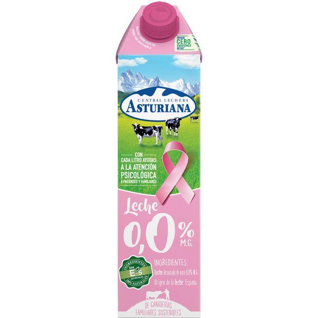 Eroski Leche uht 0 0% Materia Grasa ASTURIANA brik 1 litro