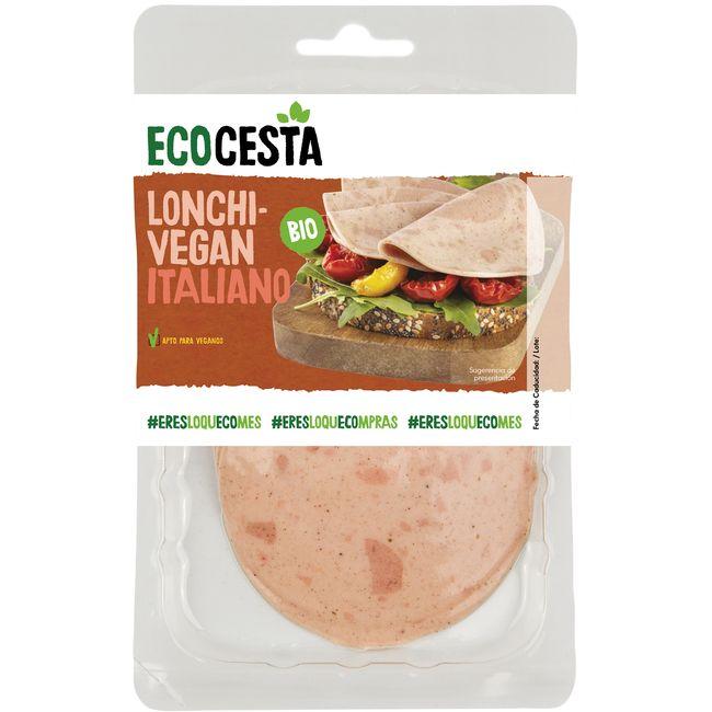 Eroski Lonchi-vegan de mortadella bio ECOCESTA bandeja 100 g