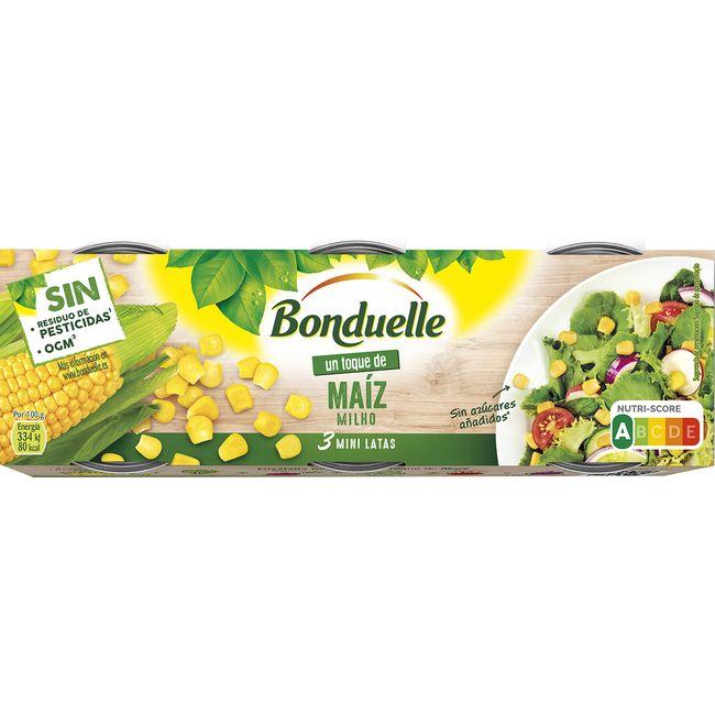 Eroski Maíz dulce "Un Toque de" BONDUELLE pack 3x70 g