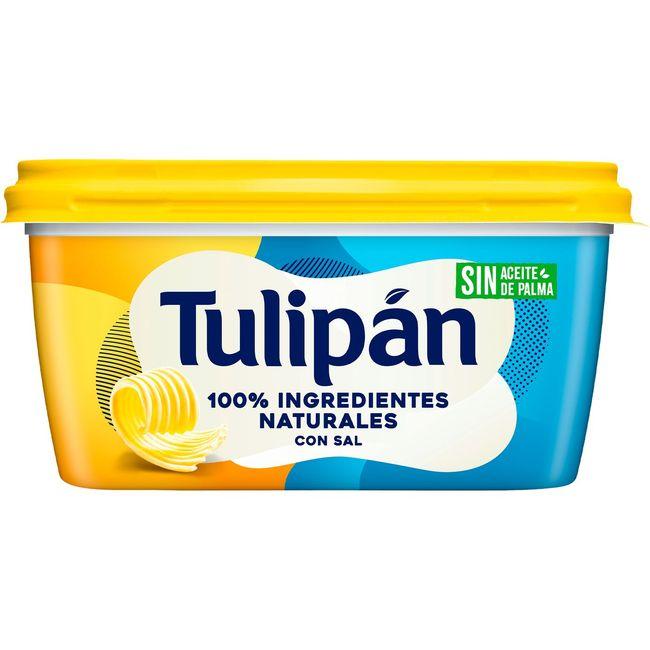 Eroski Margarina vegetal con sal y sin palma TULIPAN tarrina 400 g