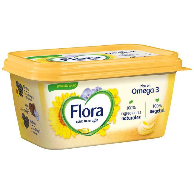 Eroski Margarina Vegetal Sin Aceite De Palma FLORA Tarrina 400 G