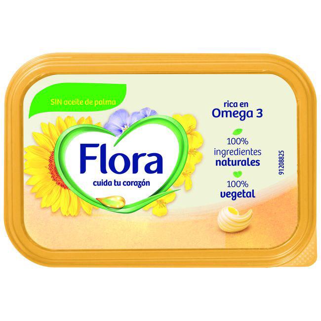 Eroski Margarina Vegetal Sin Aceite De Palma FLORA Tarrina 225 G