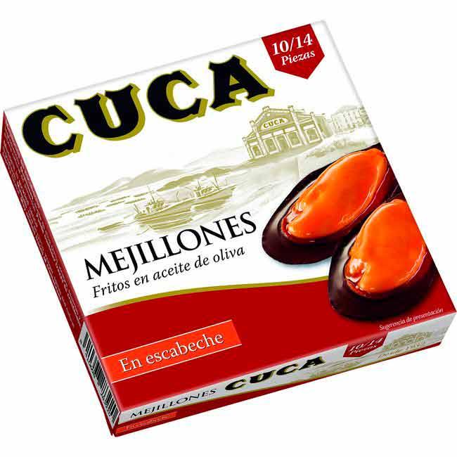 Eroski Mejillón En Escabeche 10/14 Piezas CUCA Lata 115 G