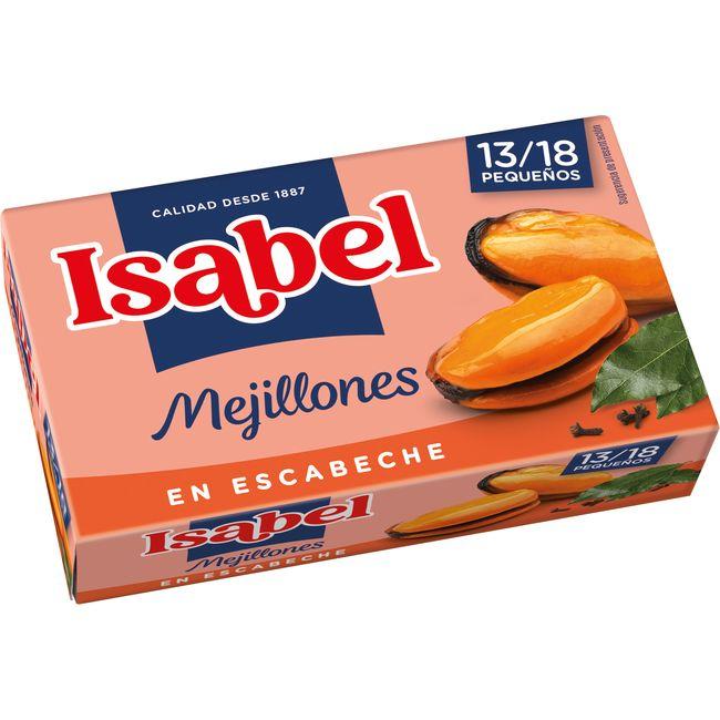Eroski Mejillón en escabeche 13/18 piezas ISABEL lata 115 g
