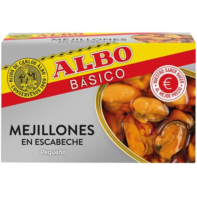 Eroski Mejillón pequeño en escabeche ALBO lata 115 g