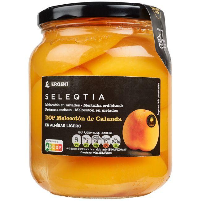 Eroski Melocotón de Calanda EROSKI SELEQTIA frasco 440 g