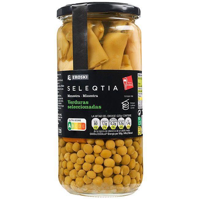 Eroski Menestra de verduras Eroski SELEQTIA frasco 450 g