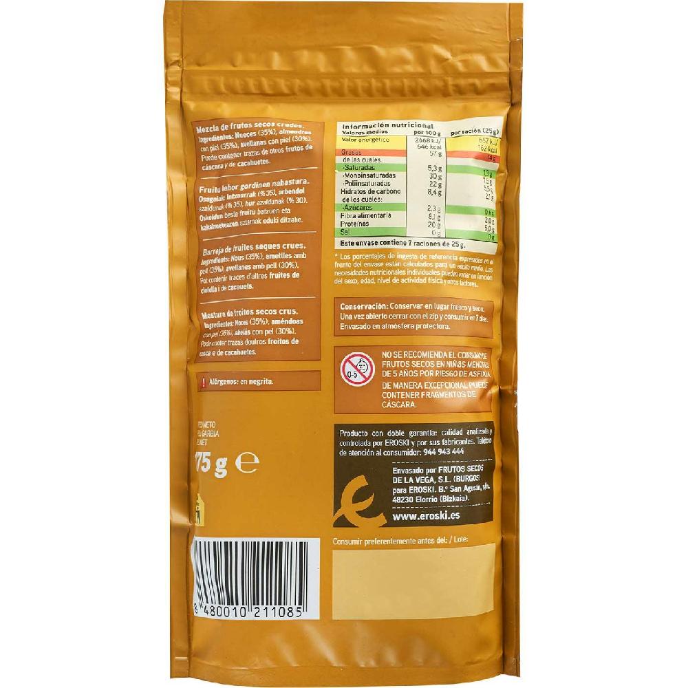 Eroski Mix De Frutos Secos Crudos EROSKI Bolsa 175 G
