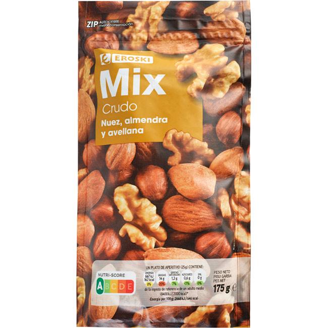Eroski Mix de frutos secos crudos EROSKI bolsa 175 g