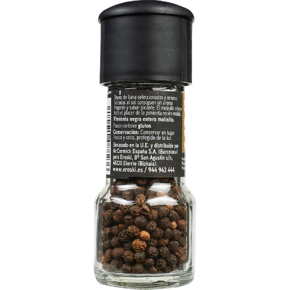 Eroski Molinillo De Pimienta Negra EROSKI Frasco 34 G