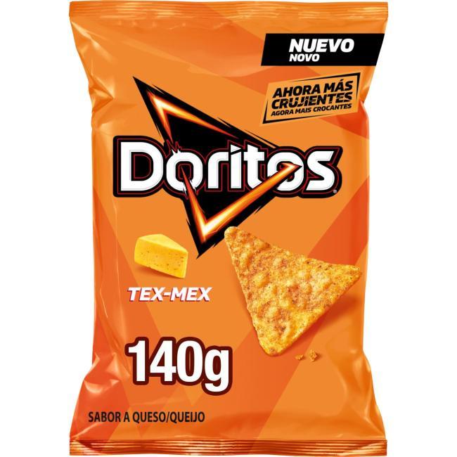 Eroski Nachos de maíz sabor a queso DORITOS Tex Mex bolsa 140 g