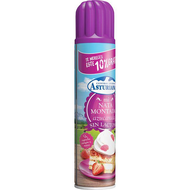 Eroski Nata Montada Azucarada Sin Lactosa ASTURIANA Spray 275 Ml