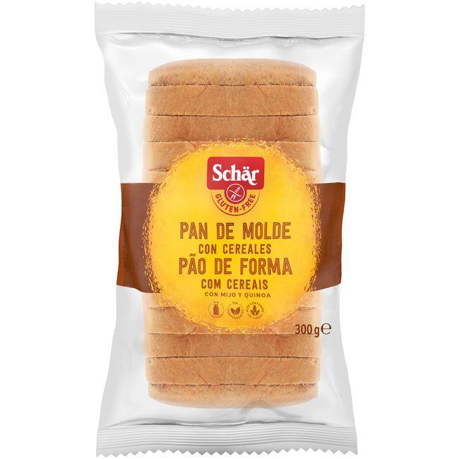 Eroski Pan de molde con cereales sin gluten SCHAR paquete 300 g