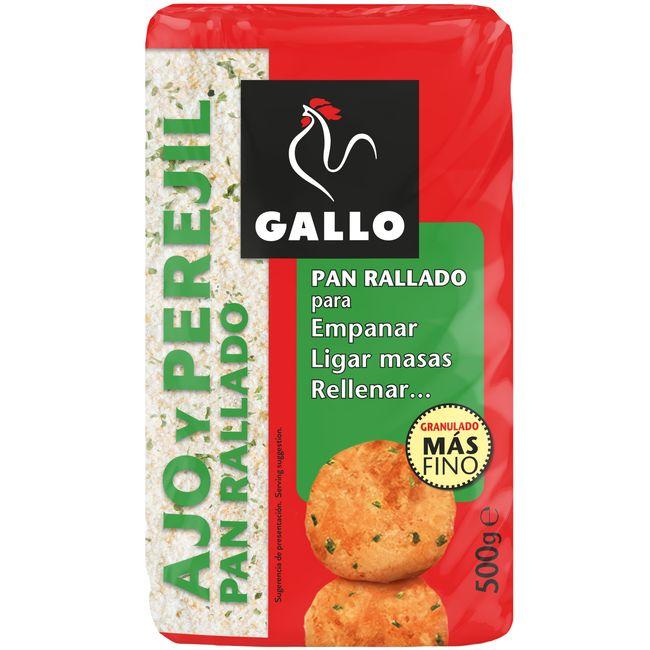 Eroski Pan rallado con ajo-perejil GALLO paquete 500 g