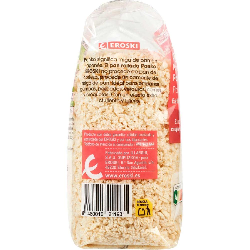 Eroski Pan Rallado Panko Estilo Japonés EROSKI Paquete 250 G