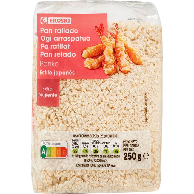 Eroski Pan rallado panko estilo japonés EROSKI paquete 250 g