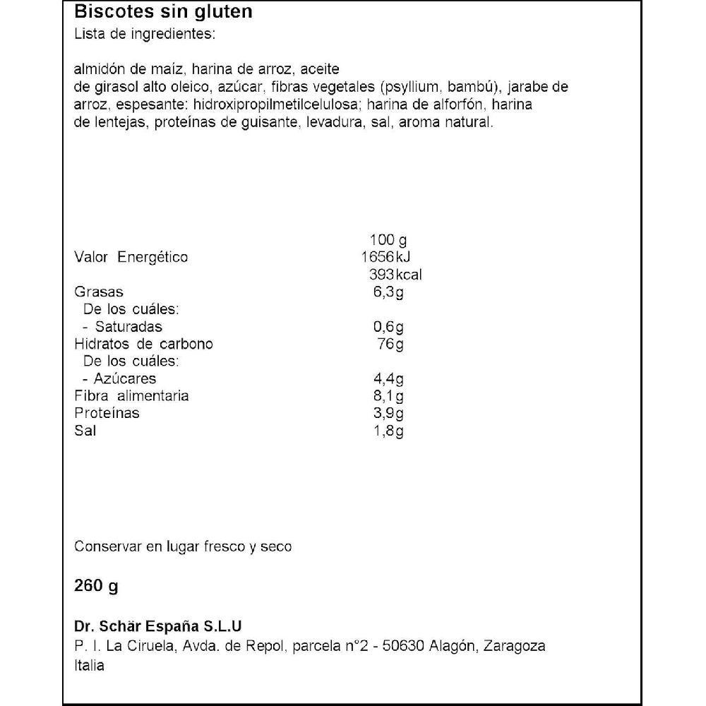 Eroski Pan Tostado-tostas Sin Gluten SCHAR Paquete 260 G