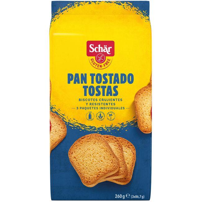 Eroski Pan tostado-tostas sin gluten SCHAR paquete 260 g