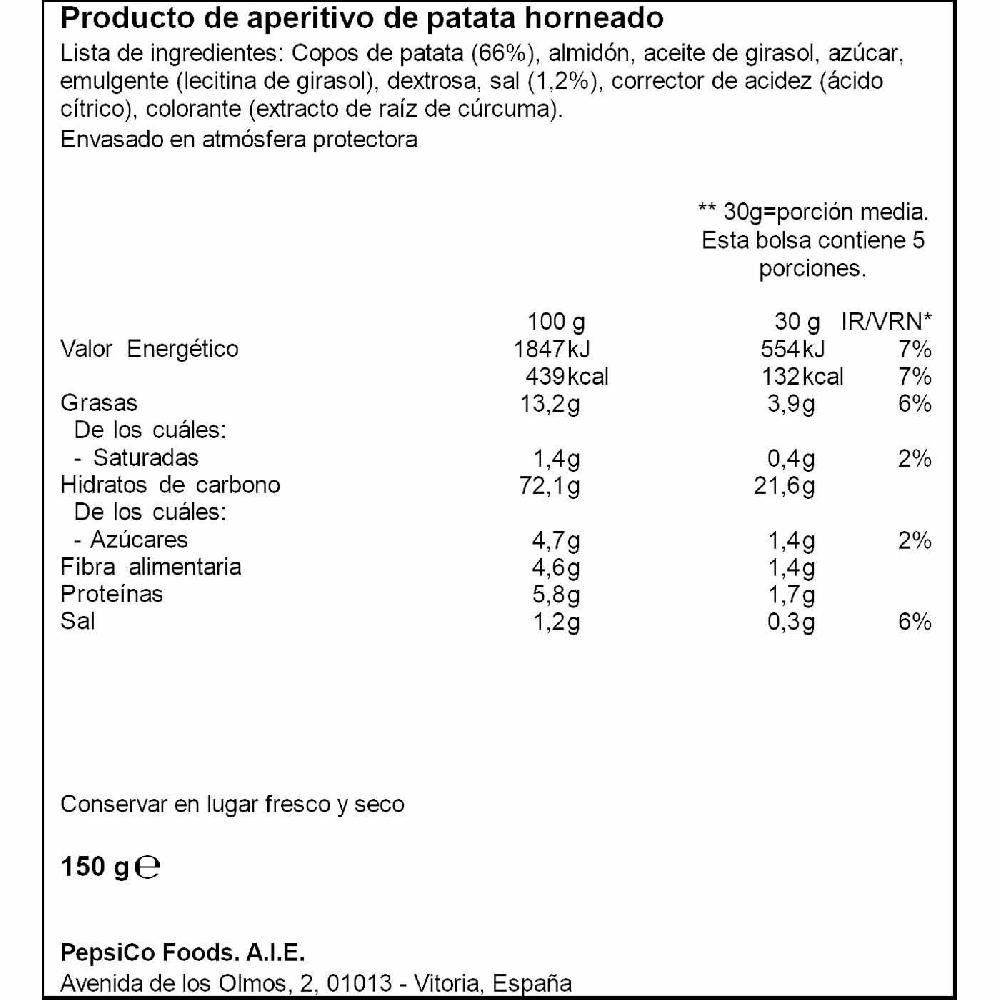 Eroski Patatas Fritas Al Horno Con Sal LAY'S Bolsa 150 G