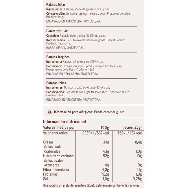 Eroski Patatas Fritas Estilo Caseras EROSKI Bolsa 300 G