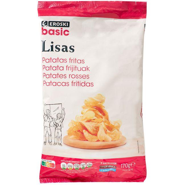 Eroski Patatas fritas lisas EROSKI basic bolsa 170 g