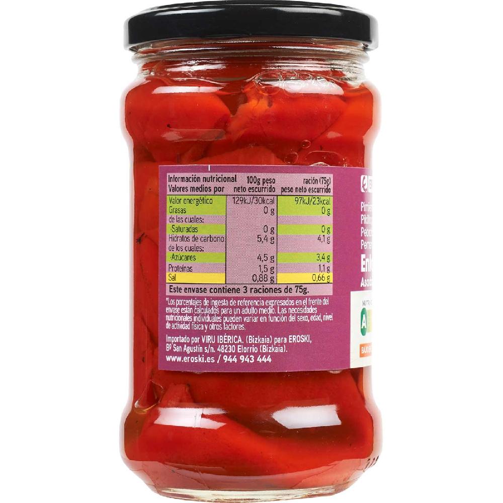 Eroski Pimiento De Piquillo Al Ajillo EROSKI Frasco 225 G