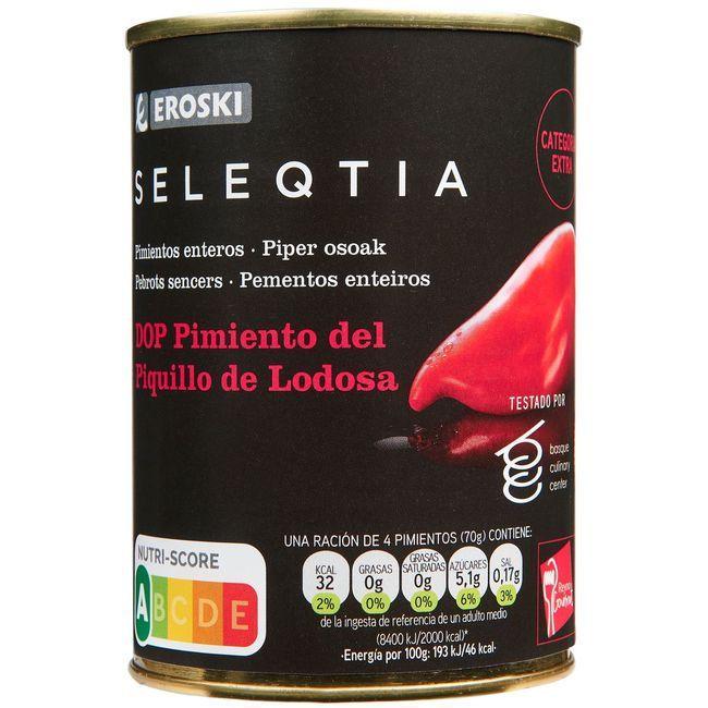 Eroski Pimiento de piquillo D.O. Lodosa EROSKI SELEQTIA lata 350 g