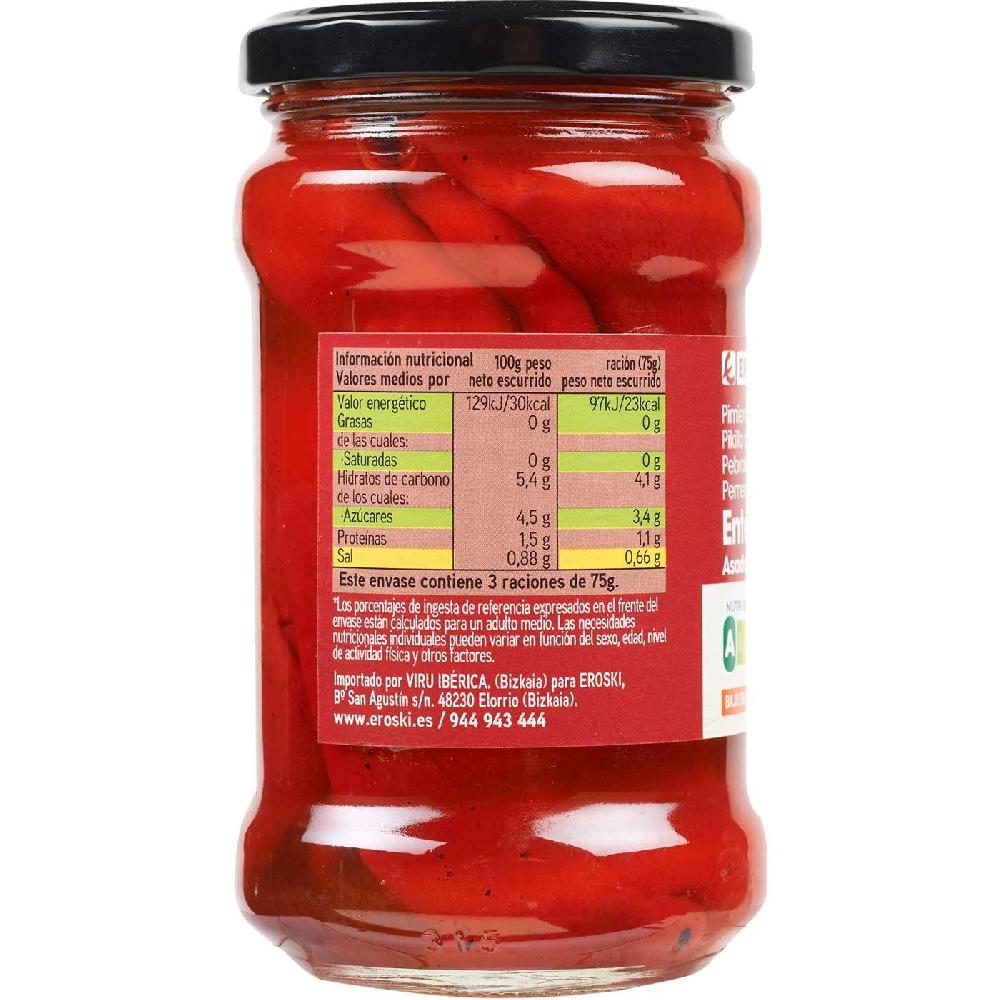 Eroski Pimiento De Piquillo Entero EROSKI Frasco 225 G