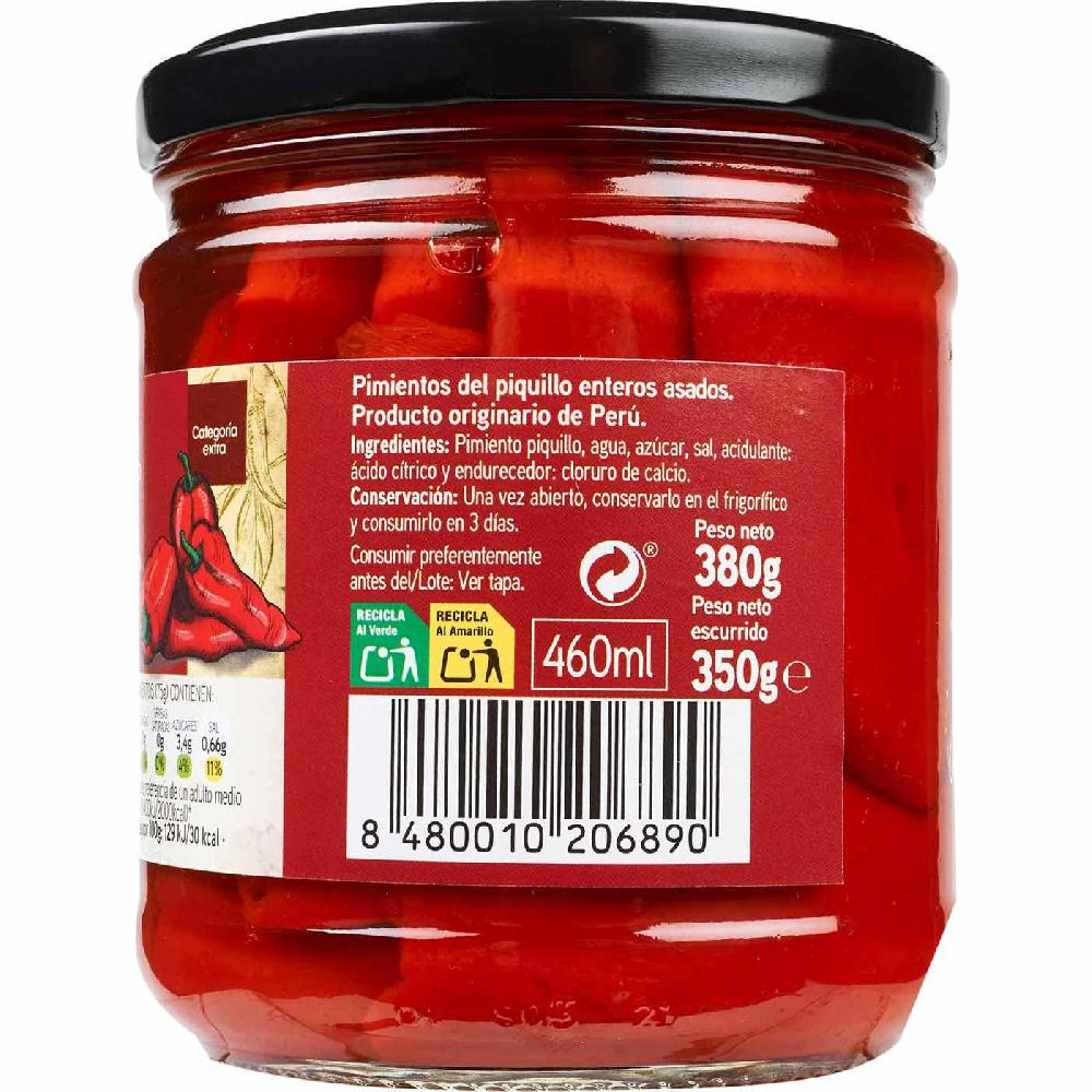 Eroski Pimiento De Piquillo Entero EROSKI Frasco 350 G