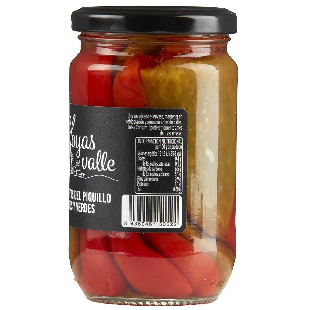 Eroski Pimiento De Piquillo Rojo-verde JOYAS DEL VALLE Frasco 225 G