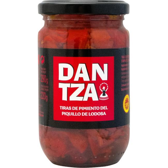 Eroski Pimiento del piquillo en tiras DANTZA frasco 220 g
