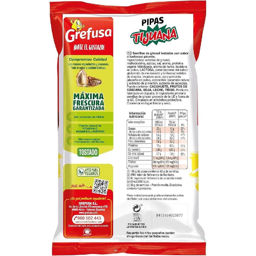 Eroski Pipas Tijuana Maxiahorro PIPAS G Bolsa 240 G
