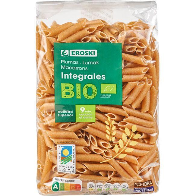 Eroski Plumas integrales bio EROSKI BIO/ECO paquete 500 g