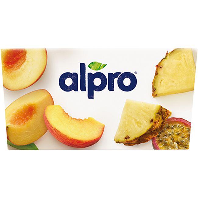 Eroski Preparado De Soja-melocotón-piña ALPRO Pack 4x125 G