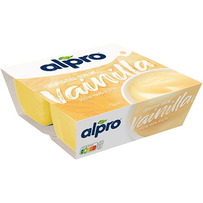 Eroski Preparado de soja-vainilla ALPRO pack 4x125 g