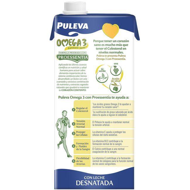 Eroski Preparado Lácteo PULEVA OMEGA3 PROESSENTIA Brik 1 Litro